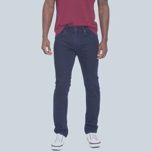 ROBERT GRAHAM STRETCH DENIM SLIM FIT JEANS MID-RISE TAPERED LEG DARK WASH sz 30